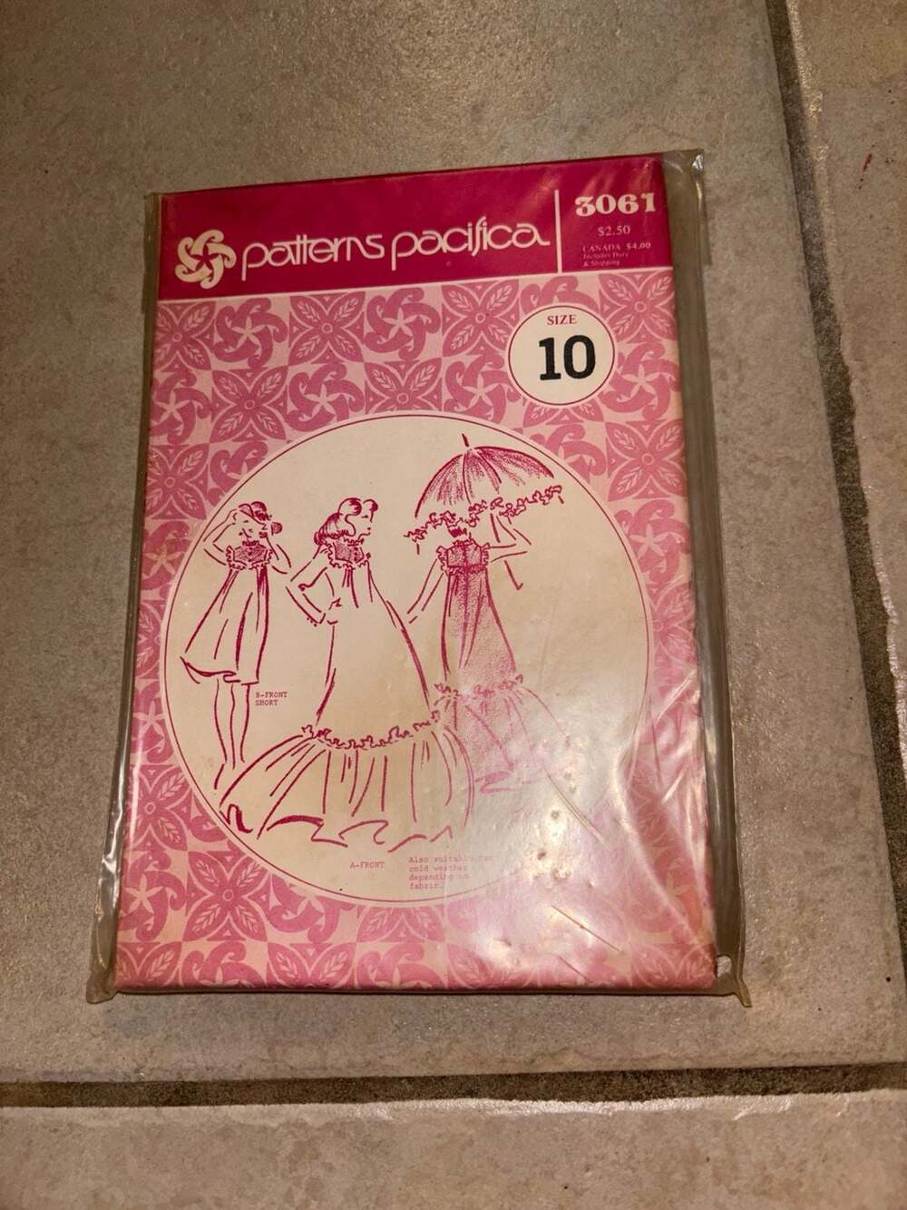 Vintage Uncut Sleeveless Muumuu Dress Pattern - Size 16 - Pacifica 3066,